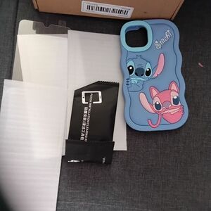 Stitch Blue and Pink Phone Case